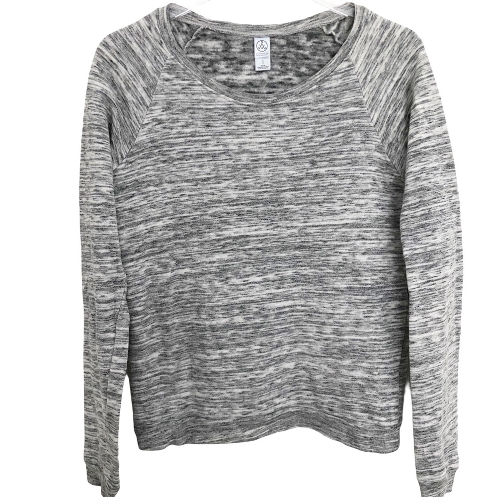 Alternative Gray and White Sweater - Size Small